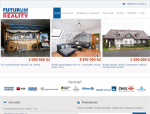 Tablet Screenshot of futurum-reality.cz